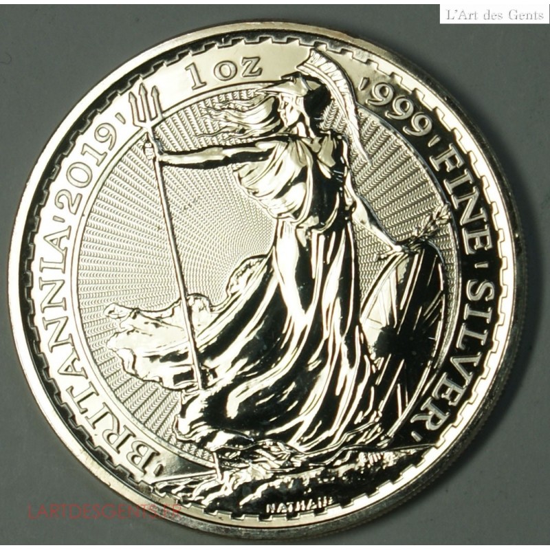 INVESTISSEMENT ARGENT, 1 OZ USA 2 pounds Britannia 2019 , lartdesgents.fr