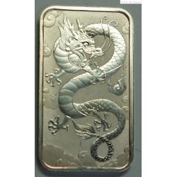 INVESTISSEMENT ARGENT, lingot 1 OZ 2019, Australie , dragon , lartdesgents.fr