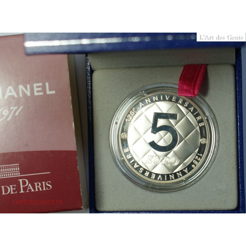 Coffret 5€ 2008, 125e Anniversaire Coco Chanel 1883-1971, lartdesgents.fr