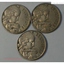 FRANCE 3 X 100 FRANCS 1956, 1956 B ET 1958 B, Rare