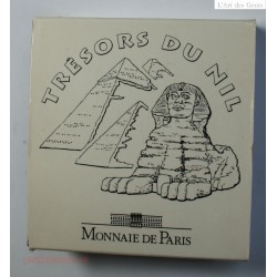Coffret 10 Francs Trésor du nil "Ramsès II", ARGENT BU.