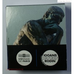 Coffret 10€ BE argent 2017, 100 ans Rodin, lartdesgents.fr