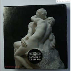 Coffret 10€ BE argent 2018, "le baiser, Rodin", lartdesgents.fr