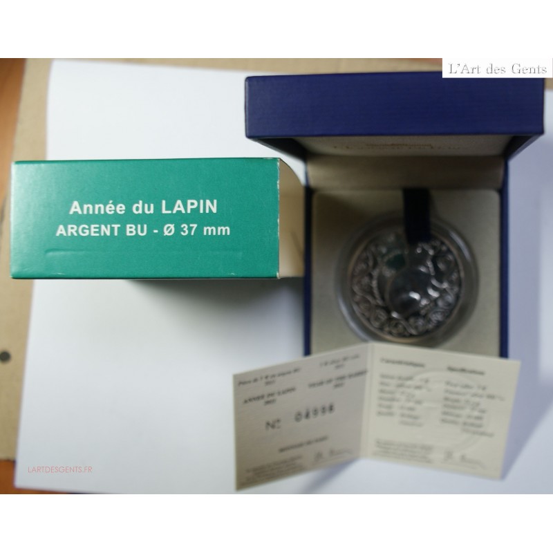 Coffret France 5 euros, Année du LAPIN 2011, lartdesgents.fr