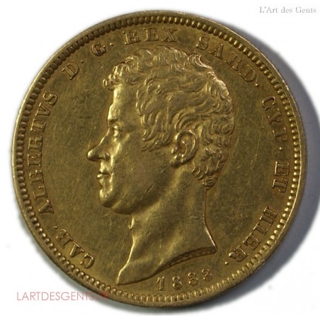 ITALIE - 100 LIRE or 1833 TURINO Charles Albert