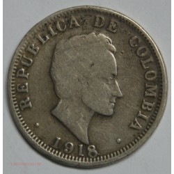 Colombie - 50 centavos 1918, lartdesgents.fr