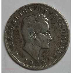 Colombie - 50 centavos 1922 (2), lartdesgents.fr