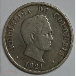 Colombie - 50 centavos 1921...