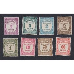 Série Timbres Taxe Recouvrement n°55 à n°62 neufs** 1927-1931 - cote 700 euros, Signés  lartdesgents.fr