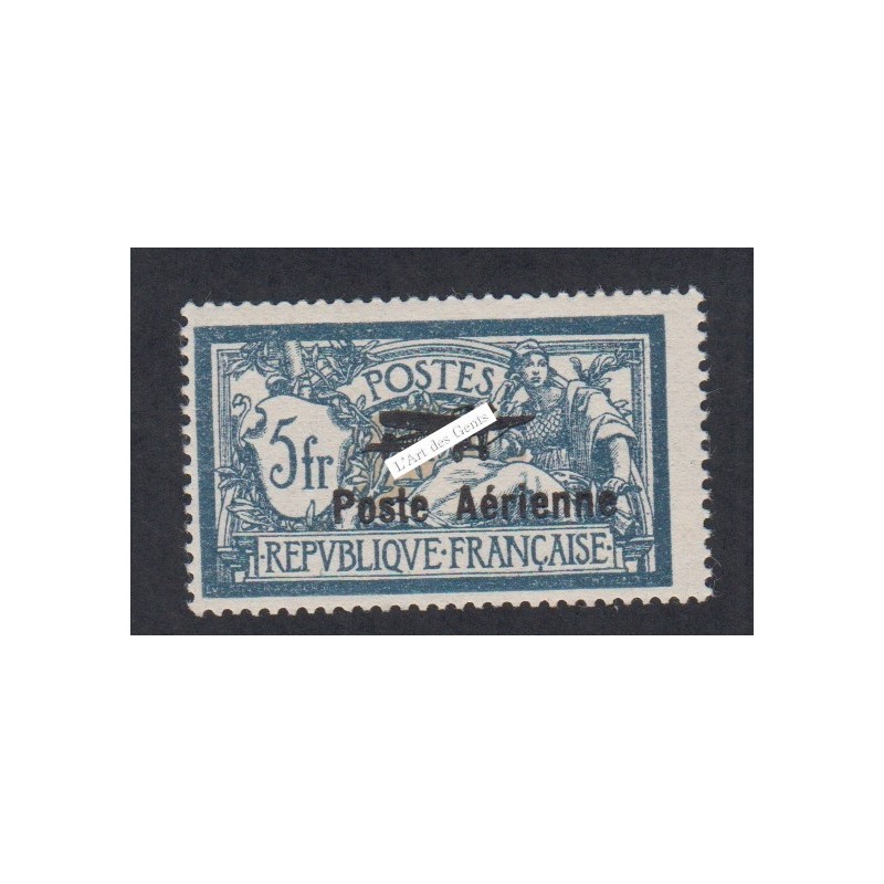 Timbre Poste Aérienne - Année 1927 - n°2 - Neuf* Signé cote 250 Euros -lartdesgents.fr