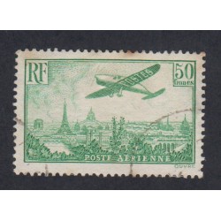 Timbre Poste Aérienne -  n°14 - 1936 - Oblitéré - Cote 420 Euros- Signé - lartdesgents.fr