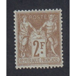 Timbre France n°105 Type sage 1900 Neuf** signé cote 200 Euros lartdesgents.fr