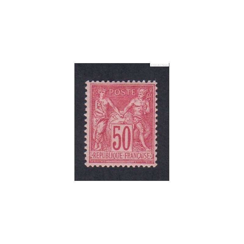 Timbre France n°98 Type sage 1900 Neuf Signé cote 275 Euros lartdesgents.fr