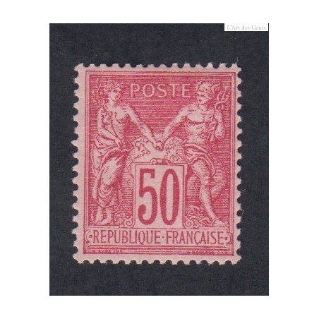 Timbre France n°98 Type sage 1900 Neuf Signé cote 275 Euros lartdesgents.fr