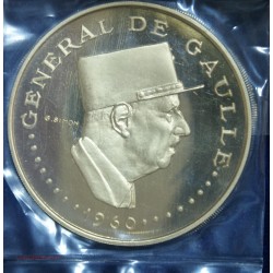 République du Tchad 10000 Francs or 1960 Général de Gaulle Proof, lartdesgents.fr
