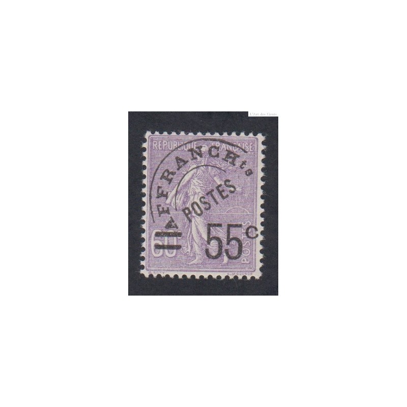 Timbre Préoblitéré -  n°47 - 1922-1927  - Neuf** Signé - Cote 350 Euros - lartdesgents.fr