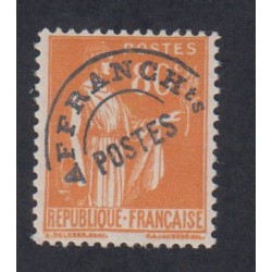 Timbre France Préoblitéré n°75 - Neuf** - cote 155 Euros - signé calvès - lartdesgents.fr