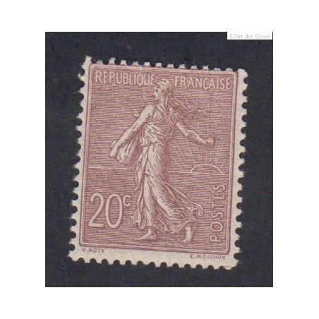 Timbre France Type Semeuse N°131 - 1903 Neuf  Signé cote 75 Euros lartdesgents.fr