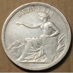 Suisse, Helvetia 5 Francs 1874 Femme assise  lartdesgents.fr