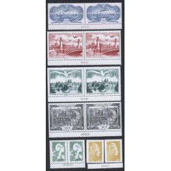 12 timbres issus des 6 Affiches numérotées de 2021 à 2024 Neufs**  datés lartdesgents.fr