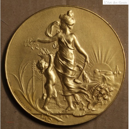 Médaille "Exposition Européenne de Cannes 1900, attribué à Pétua (12), lartdesgents.fr