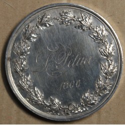Médaille Argent "1er prix d'Académie d'après Nature" 1866, attribué à Pétua (17), lartdesgents.fr