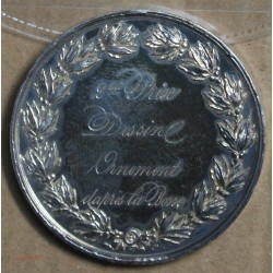 Médaille Argent "2ème prix dessin d'ornement d'après la pose" 1863, attribué à Pétua (27), lartdesgents.fr