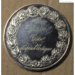 Médaille Argent  "1er prix dessin Cête d'après l'Antique"1863, attribué à Pétua (33), lartdesgents.fr