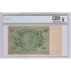 ALLEMAGNE 50 Reichsmark 1933 (1945) Uncancelled PCGS 64 UNC