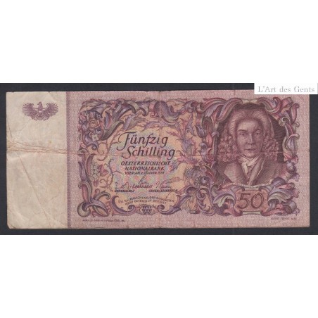 Autriche 50 schilling 1951 Pick 138a lartdesgents.fr