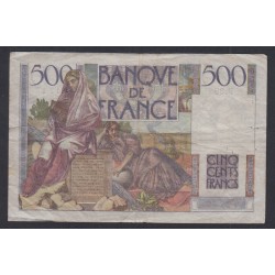 FRANCE 500 FRANCS CHATEAUBRIAND 7-11-1975 N° P.39 64747, lartdesgents.fr