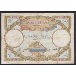 FRANCE 50 FRANCS LOM 3-8-1933 N° P.14205 202, lartdesgents.fr