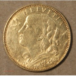 Suisse, Helvetia 10 Francs OR 1911 B,  lartdesgents.fr