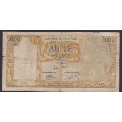 Billet ALGERIE et TUNISIE 1000 Francs 6-7-1956 N° F.1845 173, lartdesgents.fr