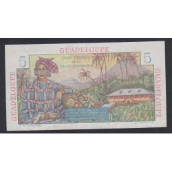 Billet Guadeloupe 5 Francs 1947 SPL - N°V.22/51225 - lartdesgents.fr