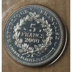 FRANCE, 5 Francs 2000 LE FRANC A CHEVAL DE JEAN II LE BON FDC. lartdesgents.fr