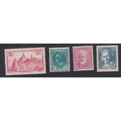 Lot de 4 timbres de 1933-1934 n°290-291-293-295 NEUF* Cote 63 Euros lartdesgents