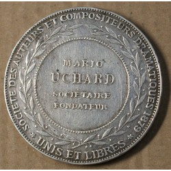 Médaille AR- Sté des auteurs Compositeur Dramatiques 1879, Mario UCHARD