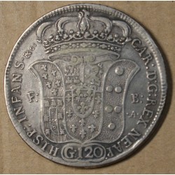ITALIE - NAPLES Charles VII de Bourbon 120 GRANA 1735, lartdesgents.fr