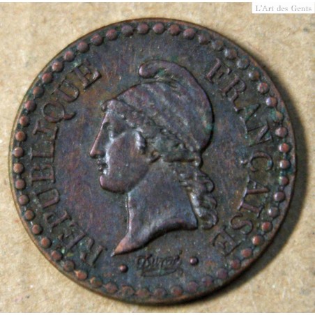 DUPRE, 1 centime 1848 A qualité, lartdesgents.fr