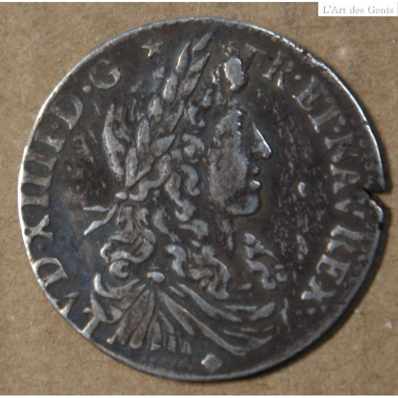 ROYALE FR - Louis XIV douzième d' écu 1664 D Lyon, lartdesgents.fr