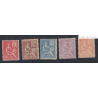 Série 5 Timbres Mouchon n°112 à n°117 sauf 116 Neufs - cote 326 Euros lartdesgents.fr