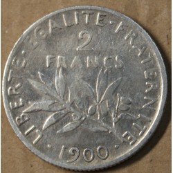 Semeuse - 2 Francs 1900 TTB, lartdesgents