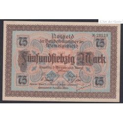 NOTGELD - Memel 75 mark 22 février 1922, French Administration-Post WWI, lartdesgents.fr