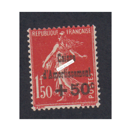 Timbre n°277  Caisse Amortissement 1931 Neuf cote 235 Euros lartdesgents