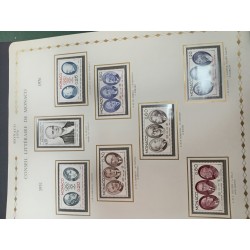 Monaco Album Cérès Princesse avec les feuilles et timbres de 1975 à 1987 lartdesgents.fr