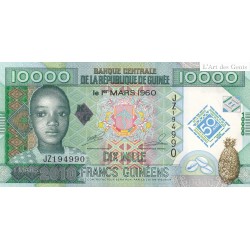 REPUBLIQUE DE GUINEE 10000 FRANCS 2010 + 5000 FRANCS 2010 (1)