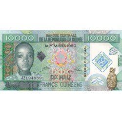 REPUBLIQUE DE GUINEE 10000 FRANCS 2010 + 5000 FRANCS 2010 (2)