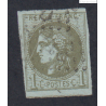 Timbre France n°39C - 1870 Oblitéré signé cote 175 Euros lartdesgents.fr