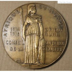 Médaille Afrique Du Nord, Le Général Georges par Anie Mouroux, 1935 Paris, lartdesgents.fr